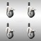 Service Caster 4 Inch 316SS Thermoplastic Rubber Swivel 1-3/8 Inch Stem Caster Set Lock Brake SCC-SS316TTLEX20S414-TPRB-138-4 - alternate 1